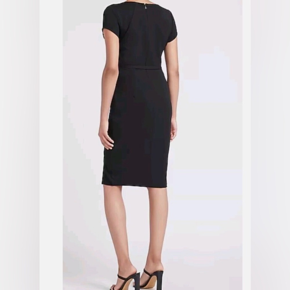 Express Black Belted Sheath Dress (Size XS) - Picture 2 of 7